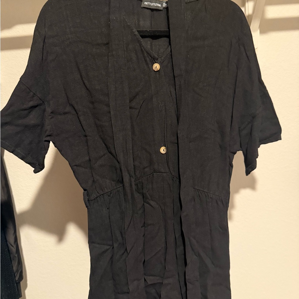 PrettyLittleThing Black Jumpsuit